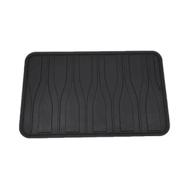 Imagem de Tapete De Pedal Universal Para Carro Em PVC Preto, Acessório Antiderra