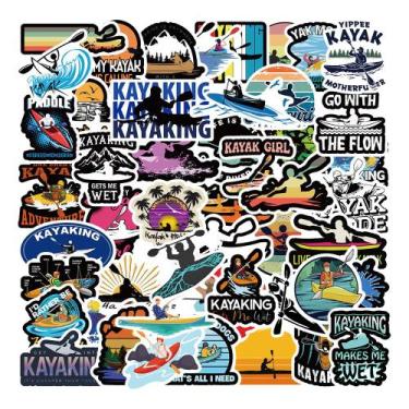 Imagem de Adesivos de anime de vinil impermeável de 50 unidades/lote para caiaqu