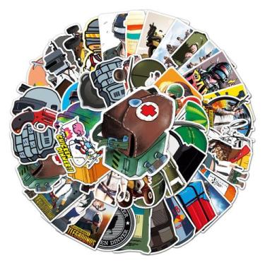 Imagem de Adesivos Playerunknowns PUBGS Anime 50 unidades de PVC impermeável - y