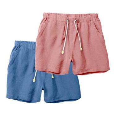 Imagem de Kit 2 Shorts Linho Premium Bermuda Masculina Moderno e Leve-Masculino