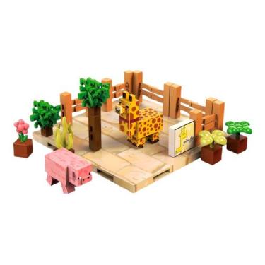 Imagem de Infinityblox Infini Zoo Girafas  70 Blocos Magnéticos para Montar Anim