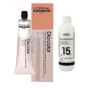Imagem de Tonalizante Dia Color 7.44 + Cr Revelador 15vol 120ml Loreal - Loreal 