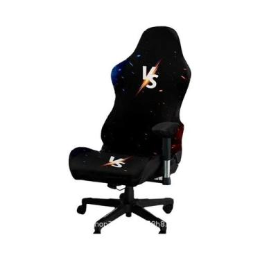 Imagem de Capa Elástica Para Cadeira De Escritório Em Fibra De Leite Com Estampa