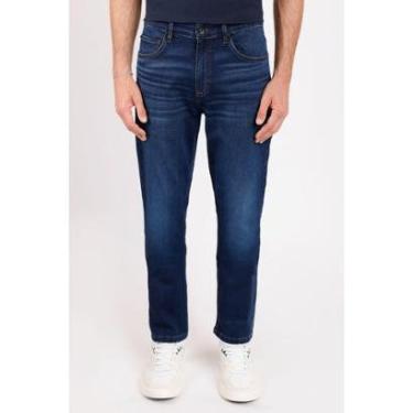 Imagem de Calça Jeans Slim X-Treme Moletom St Azul Escuro-Masculino