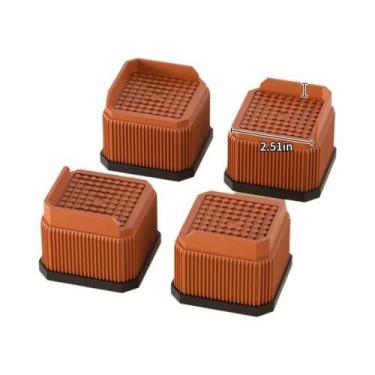 Imagem de Almofadas Para Aumentar a Altura De Móveis, Elevadores Empilháveis Par