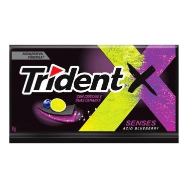 Imagem de Chiclete Trident Camada Preta Fresh Blueberry 8g