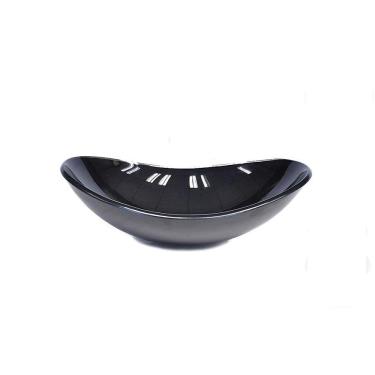 Imagem de Cuba De Vidro Oval 47Cm Preta