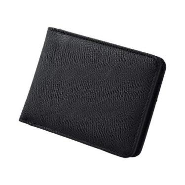 Imagem de Carteira Masculina Curta De Cor Sólida, Porta-cartões Casual Para Negó