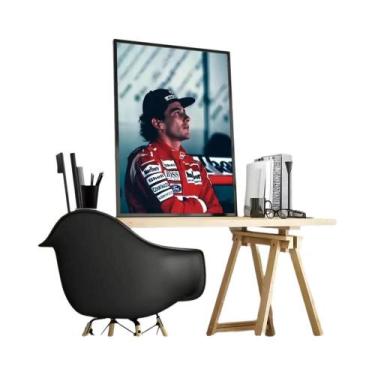 Imagem de Pôster De Caligrafia Ayrton Senna Em Lona, Sem Rugas, Impermeável, Dec
