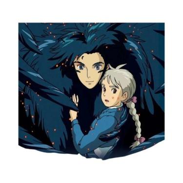 Imagem de Pôster Em Tela Do Castelo Andante De Howl Da Studio Ghibli, Arte Retrô