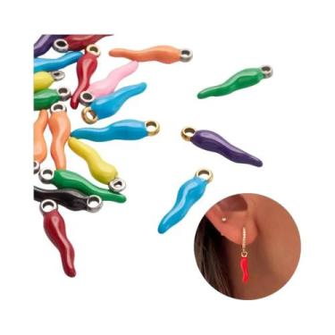 Imagem de Pingentes De Liga Metálica Em Formato De Pimenta (12/36 Peças) Para Fa