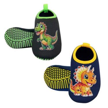 Imagem de Kit Sapatilha Infantil Antiderrapante 2 Pares S-122 S-125 - Magicc Kid
