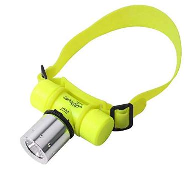 Imagem de Lanterna de mergulho à prova d'água de liga de alumínio brilhante T6Led lanterna de mergulho montada na cabeça 10..000 horas de vida, natação, mergulho, caça, pesca, verde