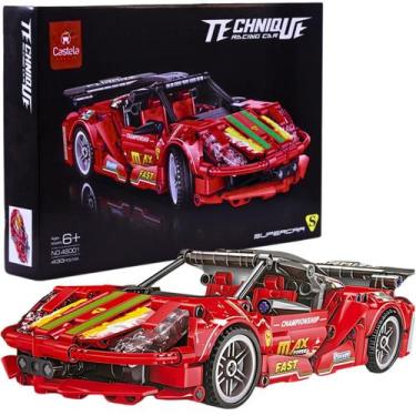 Imagem de Carro Esportivo Blocos de Montar Racing Car 471 Pçs Castela