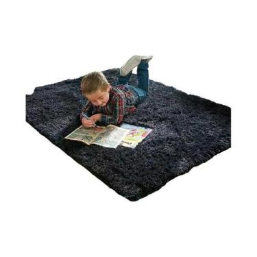 Imagem de Tapete De Pelúcia Verde E Rosa Macio Antiderrapante Para Sala De Estar