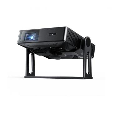 Imagem de Projetor a laser portátil NexiGo Nova Mini com suporte gimbal, Google TV, 1200 lumens, 1080p, tela até 150" 110V