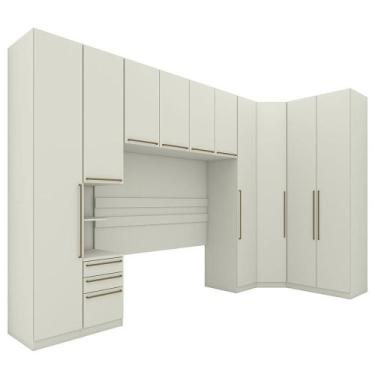 Imagem de Quarto Modulado Casal Seletto 6 Peças Areia - Móveis Henn, Areia