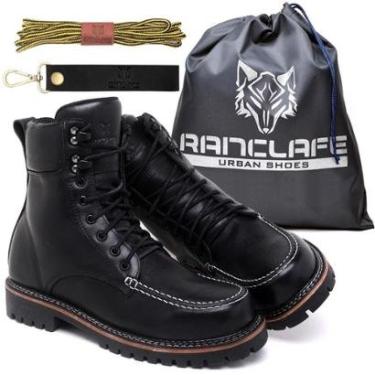 Imagem de Bota Coturno em Couro Fóssil Cano Médio-Masculino