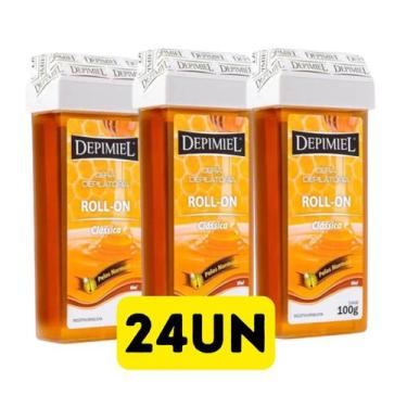 Imagem de Kit 24 Cera Depilatória Roll-on Clássica Depimiel 100g