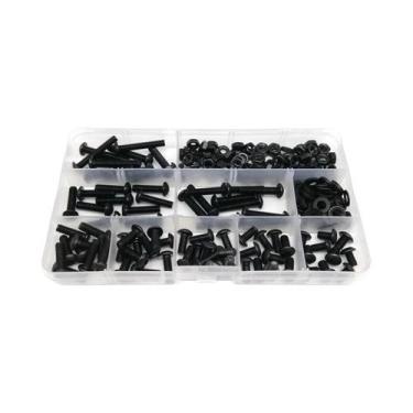 Imagem de Kit Sortido De Parafusos E Porcas De Cabeça Redonda Com Sextavado Inte