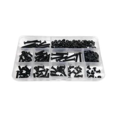 Imagem de Kit Sortido De Parafusos E Porcas De Cabeça Redonda Com Sextavado Inte