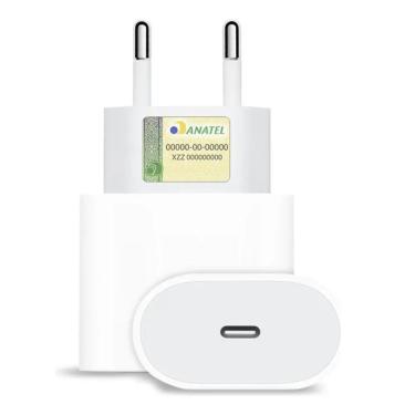 Imagem de Fonte para Smartphone MDM Power Direct Carregador Turbo com Cabo USB-C Branco com Adapt...