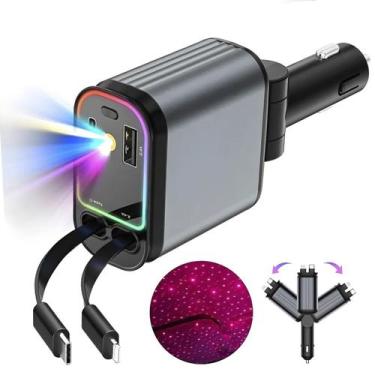Imagem de Carregador Veicular Auotmotivo Usb Turbo Caminhao Carro Suvs Projeto T