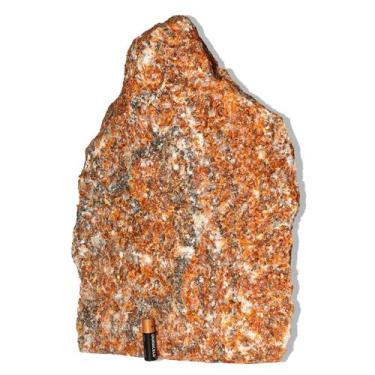 Imagem de 01 Calcita Laranja Pé Serrado 20 a 24 cm 4 a 5 kg - Tipo B - Cristaisd
