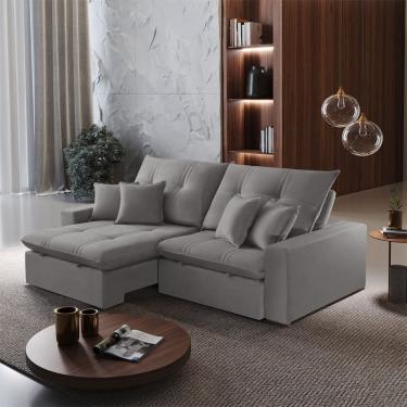 Imagem de Sofa Retratil e Reclinavel Imperio 230 cm Braco 25 cm Meu Sofa Online