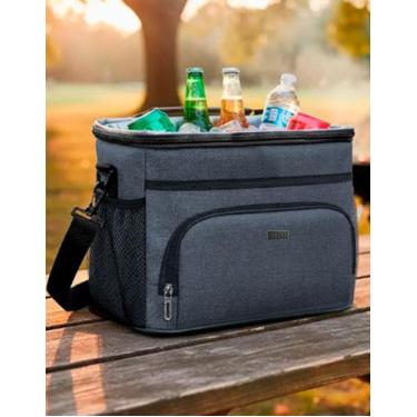Imagem de Bolsa Termica 13L Espaçosa Churrasco Cooler Praia Camping Mantem Gelad