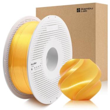 Imagem de 3DTOOLS Filamento Bamboo PLA Silk+ 1,75mm Dourado 1KG RFID