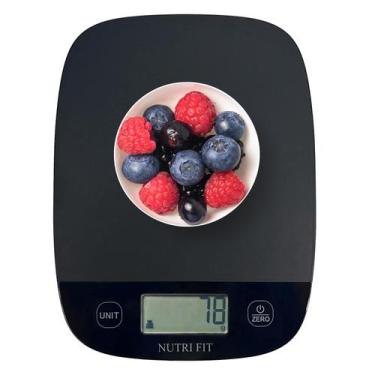 Imagem de Balança Digital de Cozinha NUTRI FIT para Alimentos 5 kg com Tara, Pre