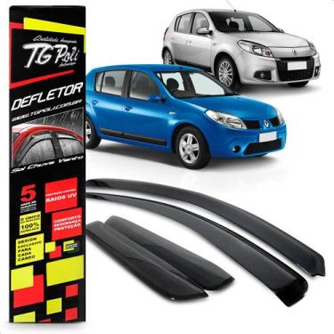 Imagem de Calha Chuva Defletor Slim Sandero 4 Portas 2007 2008 2009 2010 2011 20