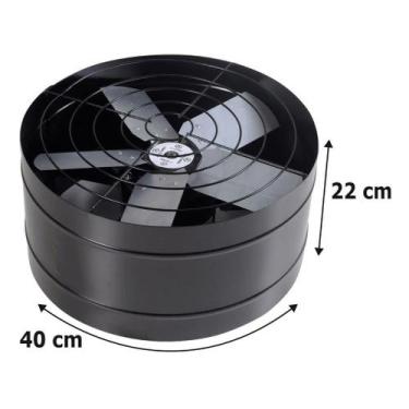 Imagem de Exaustor Ventilador 40Cm Blindado Alta Vazão  Para Cozinha Churrasquei