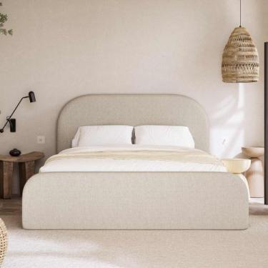 Imagem de Cama Para Quarto de Casal Grande Tamanho King 1,95m Moderna - Loncie, 