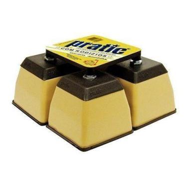 Imagem de Pé Geladeira/fogão/freezer Plastico Bege - Até 380k - Pratic
