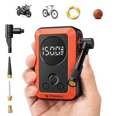 Imagem de Bomba de Ar Elétrica Portátil ETENWOLF S0 para Bicicleta 150 PSI com M