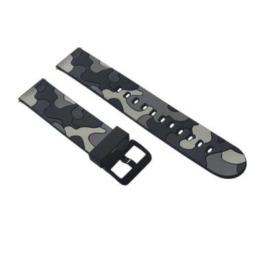 Imagem de Pulseira camuflada 20mm compatível com Galaxy Watch 6 Classic 47mm ou 