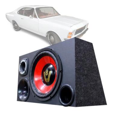 Imagem de Caixa Som Automotivo Trio Completa Subwoofer Chevrolet Opala - OESTESO