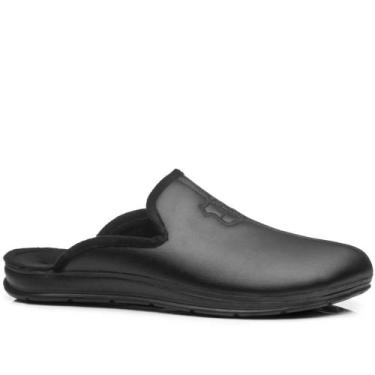 Imagem de Pantufa Pegada Masculina em Microfibra Preto 166001-04, 42