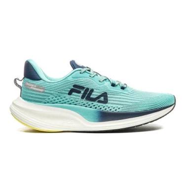 Imagem de Tênis Fila Racer Speedzone Feminino, 33, Azul claro, Marinho