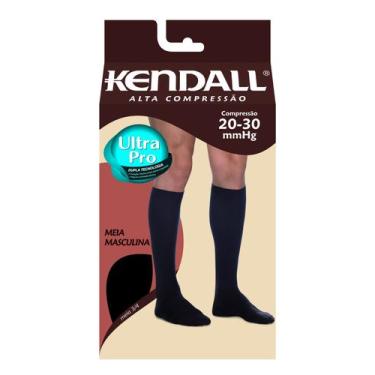 Imagem de Meia Curta 3/4 Masculina Marrom Alta Compressão - Kendall, G