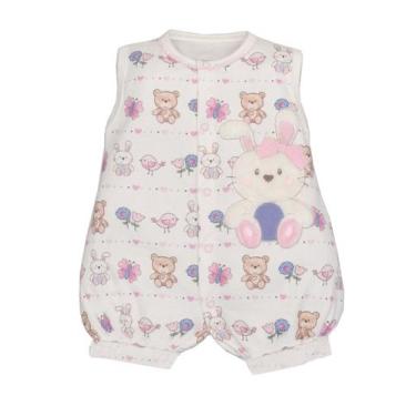 Imagem de Macacão Curto Menina Estampado Upi Uli, Estampado, P