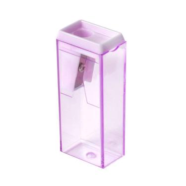 Imagem de Apontador Escolar com Depósito Brw Cores Pastéis Roxo
