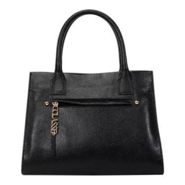 Imagem de Bolsa Classe Couro Feminina Tote Bag San C/ Alça Transversal, Preto