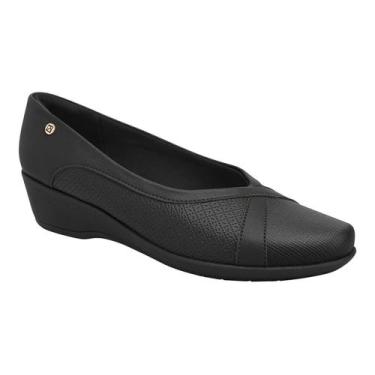 Imagem de Sapatilha feminina piccadilly Anabela Joanetes 143247, 37, Preto