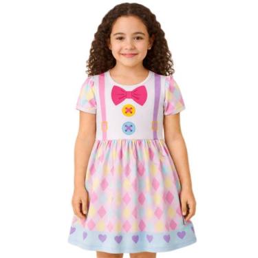 Imagem de Vestido Infantil Temático Fantasia Palhacinha - Calupa, 12