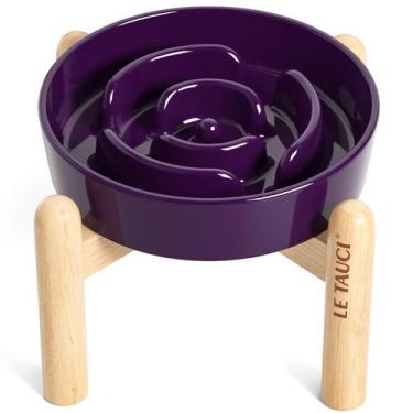 Imagem de Taças de alimentação lenta para cães LE TAUCI Ceramic Purple para raça