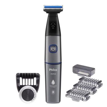 Imagem de Aparador de Pelos Philco PAP02 Uso Corporal Lâmina Aço Inoxidável sem Fio Resistente à Água USB Bivolt