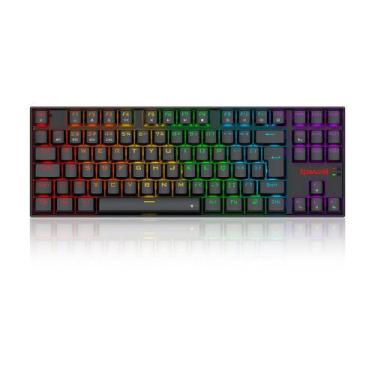 Imagem de Teclado Mecânico Gamer Redragon Kumara Elite, Rainbow, Switch Brown, T
